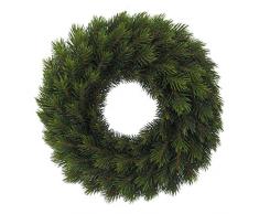 Unbekannt Künstlicher TANNENKRANZ REAL ca 42 cm. 107 Triebe. Türkranz, Adventskranz, Weihnachtskranz, Kranz.