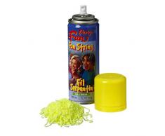 Artif Luftschlangenspray gelb, Bombe Garn Spaghetti-83 ml