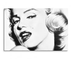 Eau Zone GmbH Kunstdruck auf Leinwand 120x80cm Künstlerische Fotografie – Die Ikone Marilyn Monroe