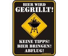 HIER WIRD GEGRILLT FUNSCHILD ALU SPAß GEIL VR451B