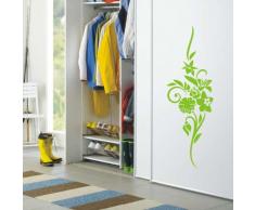 WANDTATTOO f275 wunderschöner Blumenstrauß 96x31 cm - gelbgrün