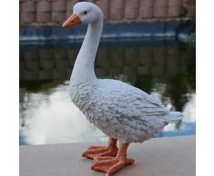 FDSt Dekofigur Gans Ente Vogel Erpel Tierfigur Deko Ostern Weihnachten Gartenfigur wetterfest