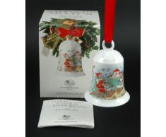 Hutschenreuther Weihnachtsglocke 1994 Ostseeinsel, mit Originalverpackung, Porzellanglocke Weihnachten Baumschmuck Glocke Design von Ole Winther / Porcelain bell / Campanella porcellana