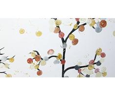 Baumbild XXL modern gestaltet, Wandbild in Acryl: Glamour trees, Unikat Gemälde abstrakt, Grossformat