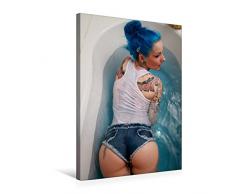 Premium Textil-Leinwand 50 x 75 cm Hoch-Format Blaues Wasser | Wandbild, HD-Bild auf Keilrahmen, Fertigbild auf hochwertigem Vlies, Leinwanddruck von Andy Bull