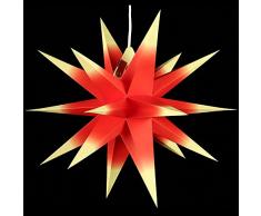 Annaberger Faltstern - Weihnachtsstern - Rot-Gelb 35cm Erzgebirge