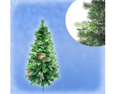 Weihnachtsbaum FICHTE mit farbwechselnden Lichtfasern, 120 cm, inkl. Netzadapter und Ständer / Christbaum LED / Christmas tree