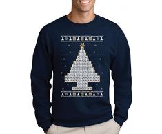 Green Turtle T-Shirts Periodensystem Weihnachtsbaum Ugly Christmas Weihnachtspullover Sweatshirt X-Large Marineblau