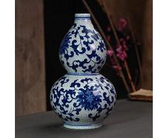 Cxp Boutiques Stil Keramik Antike Blaue und Weiße Porzellanvasen Flower Crack Neue Chinesische Wohnzimmerdekorationen Blumenvasen Home Elegant (Color : 2)