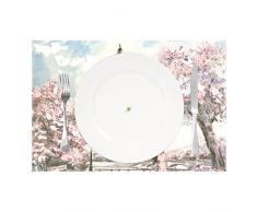LIANCHENYI Ölgemälde, Paris, hitzebeständige Platzsets, Polyester, tableMat, Matte für Küche Esszimmer 1 Stück