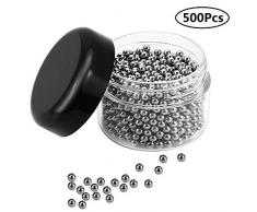 INTVN Reinigungsperlen, 300 Reinigungskugeln 304 Edelstahl Reinigungsperlen Dekanter Rostfreie Edelstahl Reinigungskugeln mühelose Reinigung von Flaschen, für dekanter, vase, Karaffen