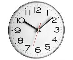 TFA Dostmann Analoge Wanduhr, Kunststoff, Weiß, (L) 280 x (B) 40 x (H) 280 mm