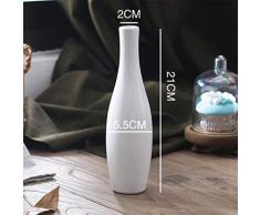 AOA Keramikvasen Kugelvase Blumentopf Blumentopf Büro Porzellan Vase Home Decor Weiß 21 cm