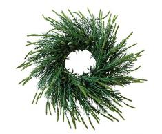 Wbmmctt Moris Grün Gepflanzter Hundeschwanz-Graskranz Schmückt Die Hochzeit Wandbehang Simulation Hängende Verkleidung Fensterdekoration