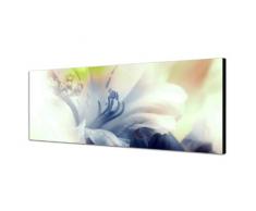 PANORAMA BILD in 150x50cm (Blüte Orchidee blau weiß) TOP Bilder! Wandbild xxl günstig & modern ART PRINT Wandbilder Bilder EXKLUSIVES Fotowandbild auf Leinwand und Keilrahmen Bild Leinwandbild Fotodruck modern Zeitlos Stilvoll