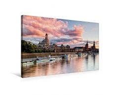 Calvendo Premium Textil-Leinwand 75 cm x 50 cm quer, Barockes Dresden | Wandbild, Bild auf Keilrahmen, Fertigbild auf echter Leinwand, Leinwanddruck Orte Orte