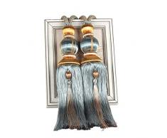 Wonderfulrita 1 Paar Vorhanghalter Kreative Laternen-Kugel Vorhang Raffhalter Exquisiter Orientalischer Charme Vorhanggurte Hauptdekoration Mit Quaste Für Salon, Schlafzimmer, Bibliothek, Hotel