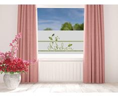 graz-design Sichtschutzfolie Kitchen | Glasdekor für Küche | matte Milchglasfolie für die Innenmontage (80x57cm)