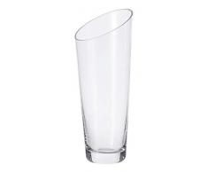 Leonardo Vase Dynamic, Höhe 30 cm, handgefertigtes Klarglas, 012304