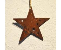 Edelrost Stern 15,5cm Advent Dekosterne Weihnachtsdeko