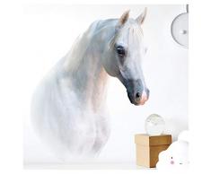 Little Deco Wandaufkleber Pferdekopf I A4-21 x 29,7 cm I Wandbilder Kinderzimmer Wandtattoo Babyzimmer Mädchen Baby Deko Mädchenzimmer Wandsticker Kinder DL168