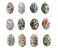 Sticker Superb Ostereier Deko Zufällige Farbe, Osterdekoration Candy Box Geschenkbox Kinder Eier Basteln Baby Ostern Bemalen Ostern Geschenktüten Süße Tischdeko und Geschenk zu Oster (6Pcs)