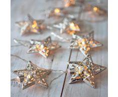 16er LED Lichterkette Stern LED Deko Weihnachts Deko warmweiß mit 24V Netzteil