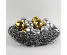 Kranz aus Reben mit Sternen, gekalkt, 45 cm