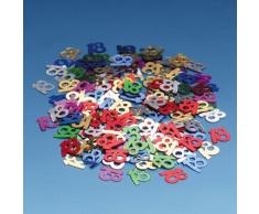 1 Beutel Streuteile/Konfetti mit der Zahl 18