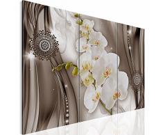 Bilder 120 x 80 cm NEUE KOLLEKTION Flower Symphony - 3 Farben zur Auswahl - XXL Bild auf Vlies Leinwand, Wandbild, Blumen + Orchidee, 3 Teilig !!! 100% MADE IN GERMANY !!! 207531b