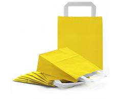 10 kleine gelbe Papiertüte Osternest Papiertasche Geschenktüte 18 x 8 x 22 cm Geschenkbeutel Verpackung Geschenk Mitgebsel give-away Geschenksäckchen Oster Geschenk
