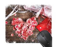 Mauspad Spiel Mauspad Computer Mauspad Rutschfestes Handgelenkmauspad 24 * 20 Cm Rosenkerze