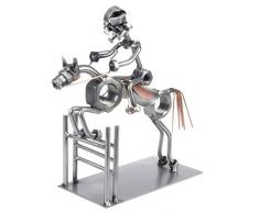 Schraubenmännchen Springreiter Pferd I Handarbeit I Geschenkidee I Metallfigur I Metallmännchen I Stahlfigur I Schraubenmännle