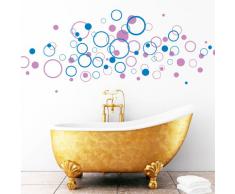 Wandtattoo-Loft Deko Kreise 80teilig ZWEIFARBIG (je 40 Stück in Ihrer Wunschfarbe) BITTE TEILEN SIE UNS IHRE BEIDEN WUNSCHFARBEN IM ANSCHLUSS AN DIE BESTELLUNG PER MAIL ODER NACHRICHT MIT!!!