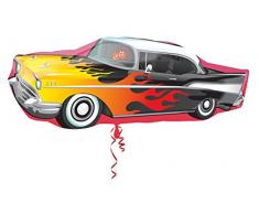 Anagram 2746101 - Party und Dekoration - Folienballon Super Shape - 50s RockinCar, circa 33 x 88 cm