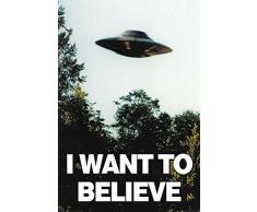 X-Files - I Want to Believe - UFO - Filmposter Kino Movie x-Files Science Fiction Sci Fi 61x91,5 cm