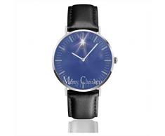 Weihnachtsstern Herrenuhren Quarzuhr Business Armbanduhr