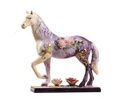 DQQQ Figuren Skulpturen Statuen Dekoartikel Skulptur Keramikpferd Handbemalte Keramik Sternzeichen Pferd High-End Home Wohnzimmer Schreibtisch Geschenk