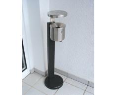 TKG Wandascher, am Ständer, abschließbar, 2,4 Liter, DxH 150x145 mm, Edelstahl