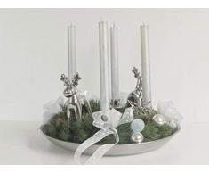 Adventskranz Silber Kerzen Sterne Engel Tannenbaum Kerzen Weihnachten Kranz Gold Advent Zitronen Kugeln Hirsche Schleifen Bänder