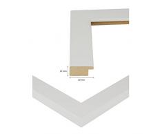 Bilderrahmen MONZA in WEISS in 60 X 80