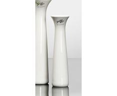 Porzellanvase Classy weiß konkav 20 cm hoch Ø 5,5 cm von Sandra Rich