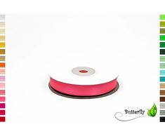 25m Rolle Satinband 12mm ( pink 156 ) // Deko Band Satin Geschenkband Schleifenband Dekoband Dekoration Hochzeit Taufe