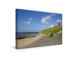 Calvendo Premium Textil-Leinwand 45 cm x 30 cm quer, Leuchtturm bei de Kocksdorp | Wandbild, Bild auf Keilrahmen, Fertigbild auf echter Leinwand, Leinwanddruck Natur Natur