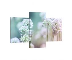 ge-Bildet Leinwandbild Flowering Onion - 90x59 cm 3 teilig