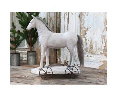 Chic Antique XL 57cm Groß Vintage Pferd antik zur Dekoration Dekopferd Landhaus Shabby Chic Vintage French Chic Weihnachten Weihnachtsdeko