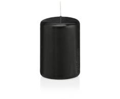 6 Stumpen Kerzen Schwarz 13 x 8 cm (H x D) 100% Paraffin Wachs in geprüfter RAL Kerzen Qualität von Wiedemann Kerzen Deutschland zur Deko, Party, Hochzeit, Weihnachten