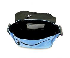 ilka parey wandtattoo-welt Kindergartentasche Kindertasche Umhängetasche Schultertasche Tasche Vogel im Vogelhäuschen kgt01 - ausgewählte Farbe: *hellblaue Tasche*