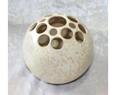 Kugelvase Steckvase Keramik Handarbeit 13 cm