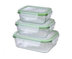 TV Unser Original 06527 maxxcuisine Glas-Frischhaltedosen Klick-it, 6-teilig